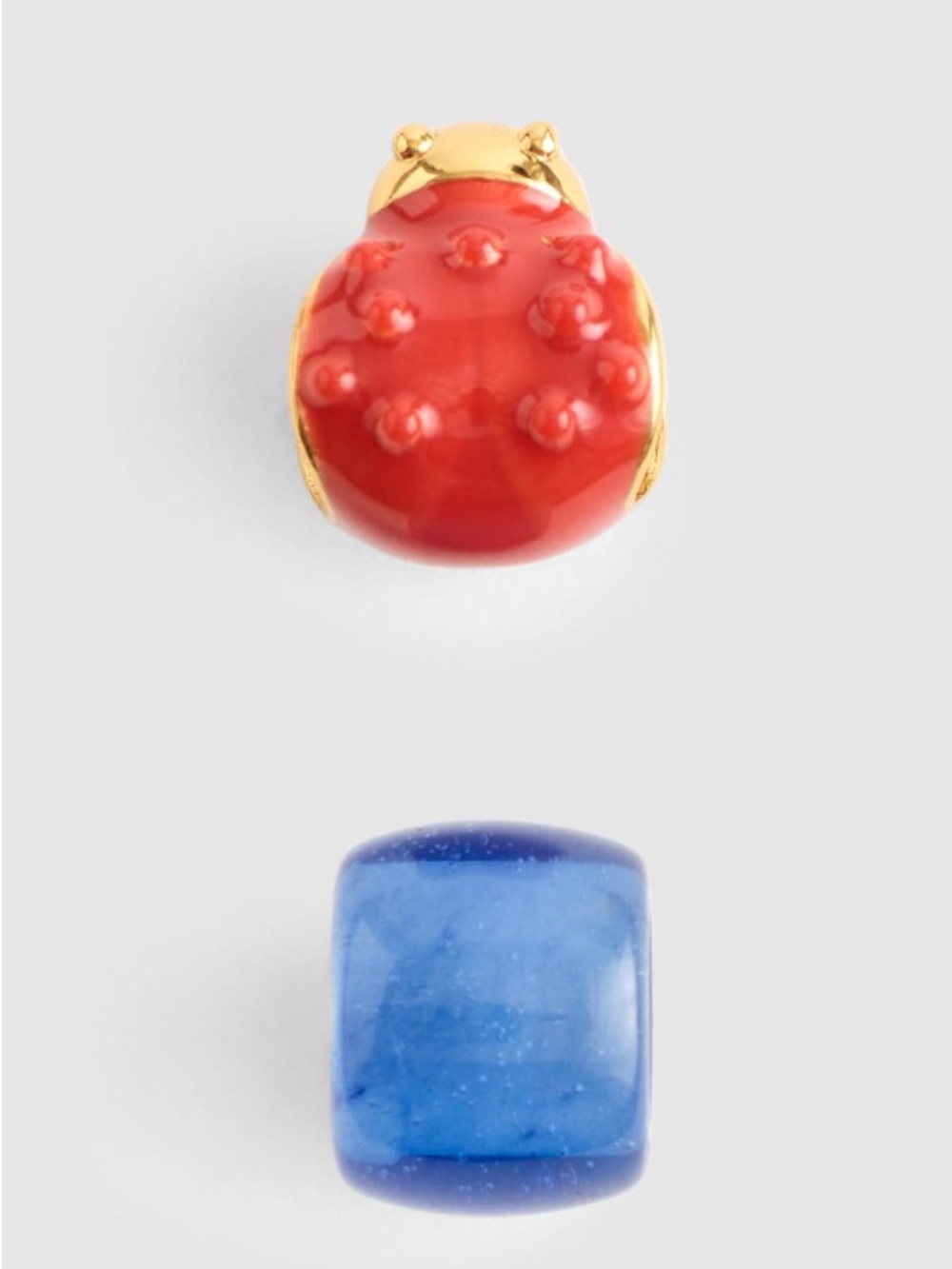 NWT MADEWELL Two Pack Ladybug Bead Charms